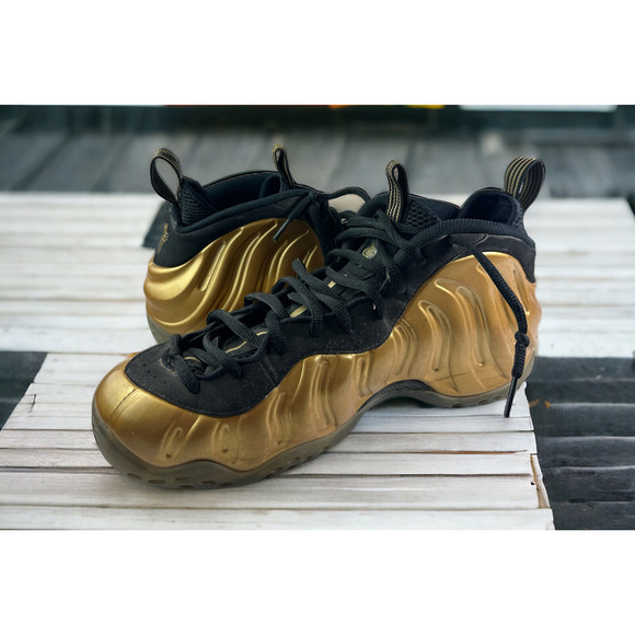 Nike Other - Nike Air Foamposite One Metallic Gold Black 314996-700 Men’s Size 13 *Flawed*